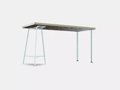 LAW CAPTAIN - DRAFT Desk 4 Low-poly 3D model