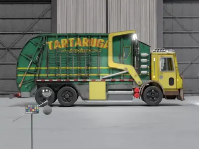 Ninja Turtle van  3D model