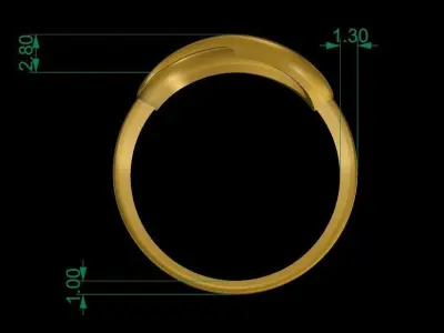 Infinity Ring 3D print model