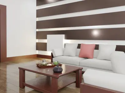 A Japanese-style room 3D model