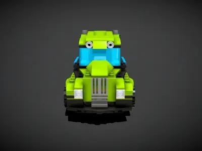 Lego Rocket Rally Truck 3D model