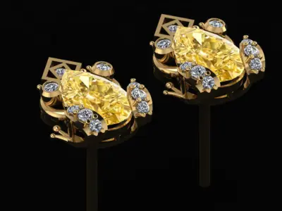 jewelry earing 3D print model