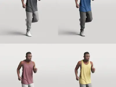 Humano Running Man 0801 3D model