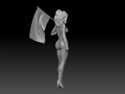 Formula one RACE GIRL PITSTOP MONZA 2 3D print model