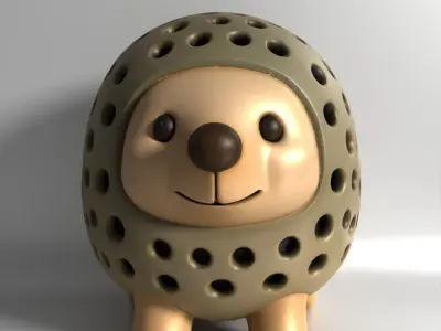 HEDGEHOG Sprouter Seed ChiaRadish Lentil Germinator toy 3D print model