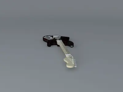 Eddie Van Halen Frankenstein guitar Free 3D model