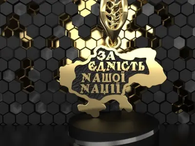 Ukraine Pendant 3D print model