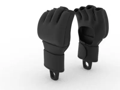 UFC Gloves keychain Free 3D print model