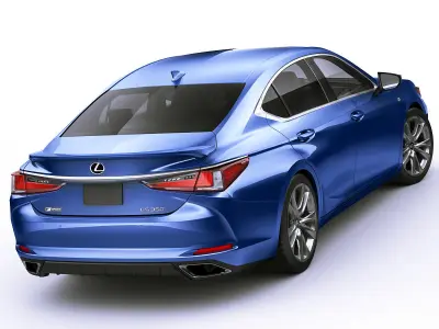 Lexus ES F-Sport 2019 3D model