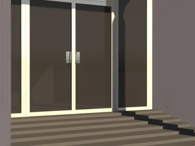 Factory Building Low-poly 3D model