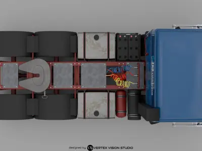 RENAULT R420 6X4 V8 Turbo Intercooler 3D model