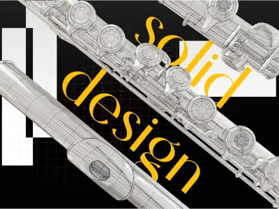 Model of a Transverse Flute 3D model