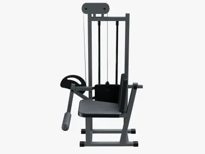 Leg Extension Machine Low-poly 3D model