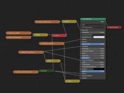 sci fi   window with Shutters - modular  Low-poly 3D model