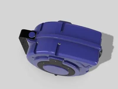 Diorama Retractable Air Hose Reel 3D print model