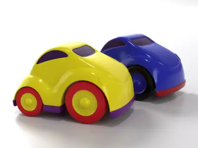 Toy car Low-poly 3D model