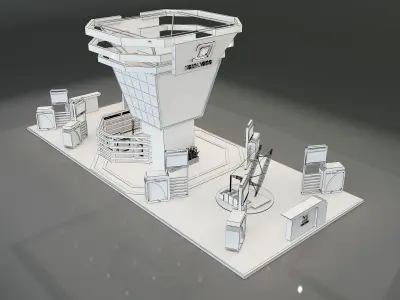 Booth Exhibition Stand a248 3D model