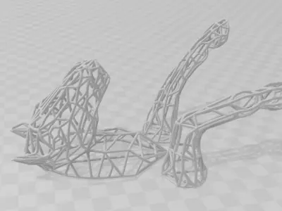 printready WireframeHorse Wall decoration Artwork 3D print model