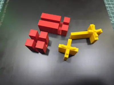 Modular Gift Box with Detachable Ribbon 3D print model