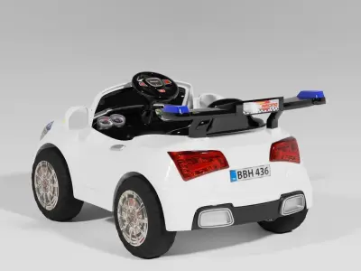 Audi electric toy car for kids S Low-poly 3D model