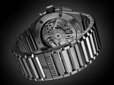 HUBLOT - Big Bang - Integrated Titanium 3D model