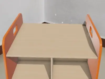 BigBacUp With Tray Orange Low-poly 3D model