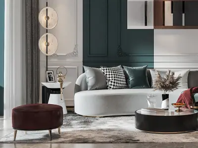 Modern villa decoration Guest Home 3D model