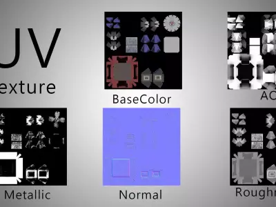 Sci-Fi Modular Industrial Machine - MechanicalBuild01 4K PBR Free low-poly 3D model