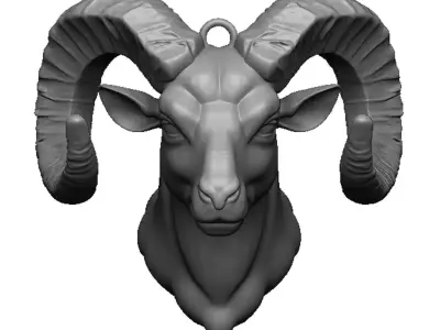 ram head 3D print model purchase