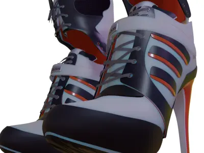 Harley Quinn Shoes Suicide Squad Edition 3D model