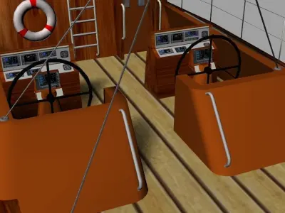 Sailboat design Free 3D model