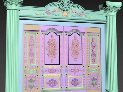 Classic Door Royal 6 3D model