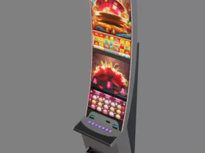Slot Machine 07 Low-poly 3D model