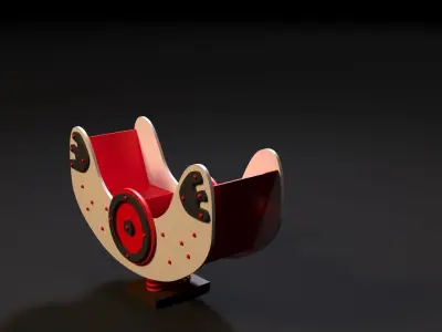 Barkas toy with eyes 3D model