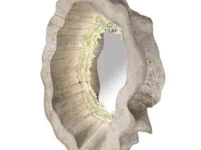 Mirror natural wood by Arango 3D model