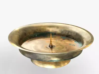 Brass  candle holder 3D model