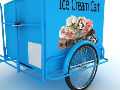Ice Cream Cart  3D model