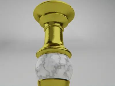 metal candle holder 3D model