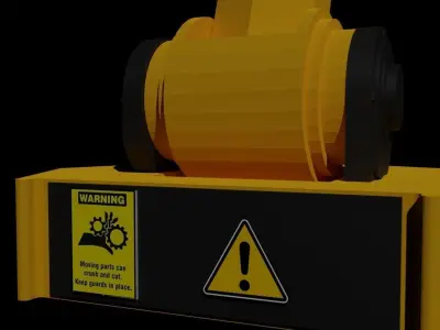 Robotic blade Free low-poly 3D model