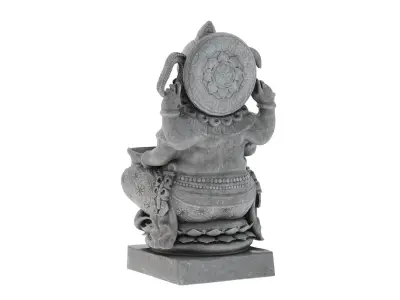 Ganesha Statue Low-poly 3D model