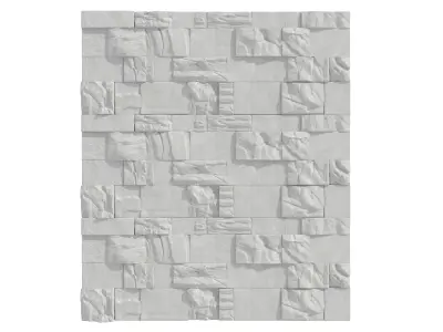 Rock wall04 3D model