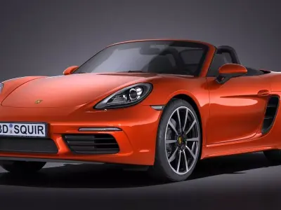 Porsche 718 Boxster 2017 3D model