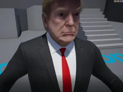 Trump Unreal Engine with Suit--coolgames 3D model