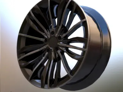 Sport Car Rim 6 Game-Ready 3D Model Low-poly 3D model
