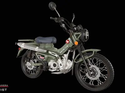 Honda Hunter Cub Low-poly 3D model