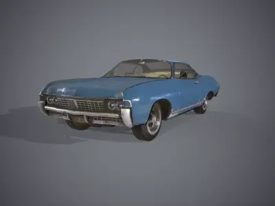 Chevrolet Impala 67  Low-poly 3D model