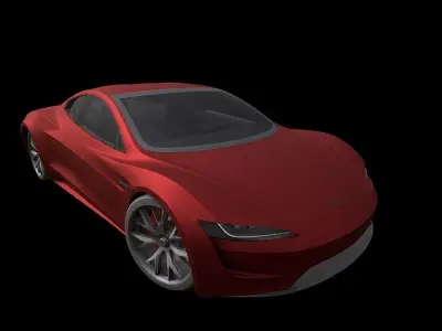 Tesla Roadster Electric Supercar 2020 3D model