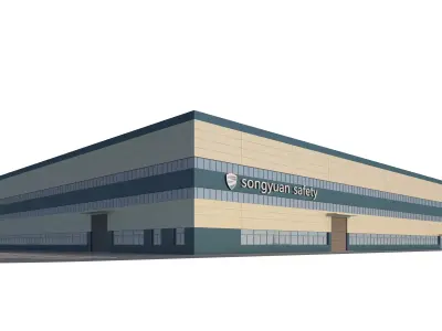 Industrial Building Factory 021 3D model