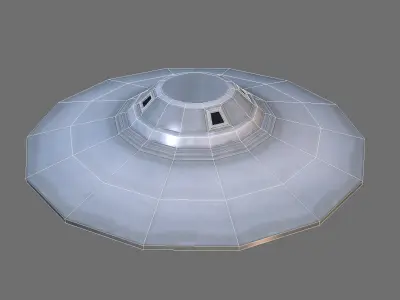 Flying Saucer - Sport Model Low-poly 3D model