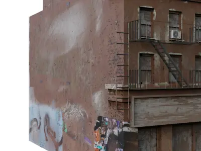 Old building Free low-poly 3D model